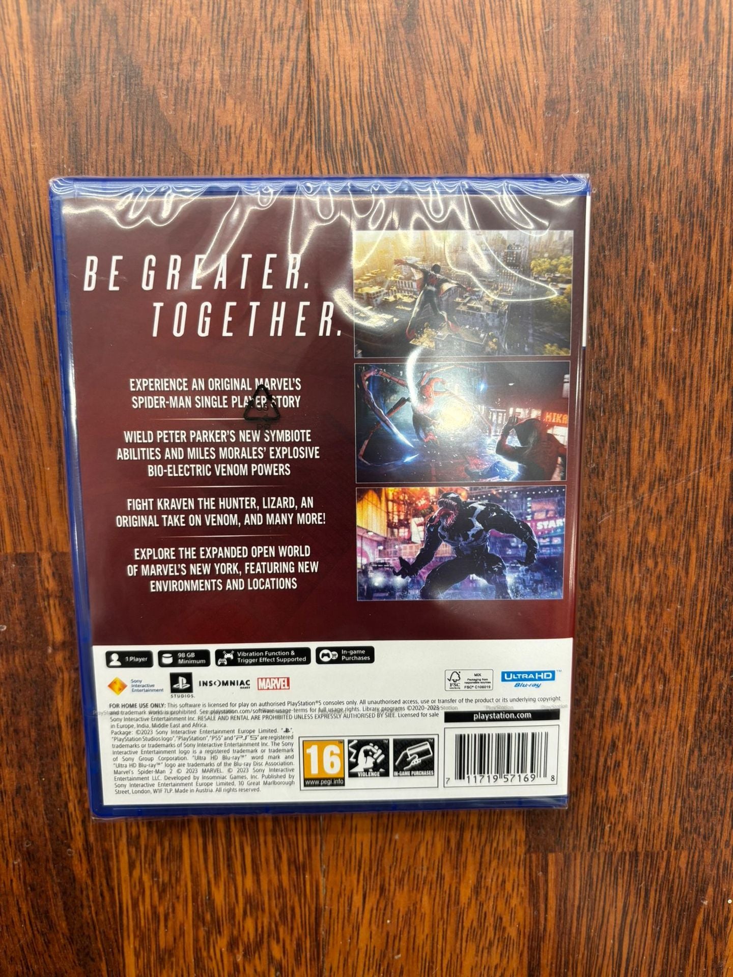 Marvel Spider Man 2 PS5 UK Usato Marvel Spider Man 2 PS5 UK Usato